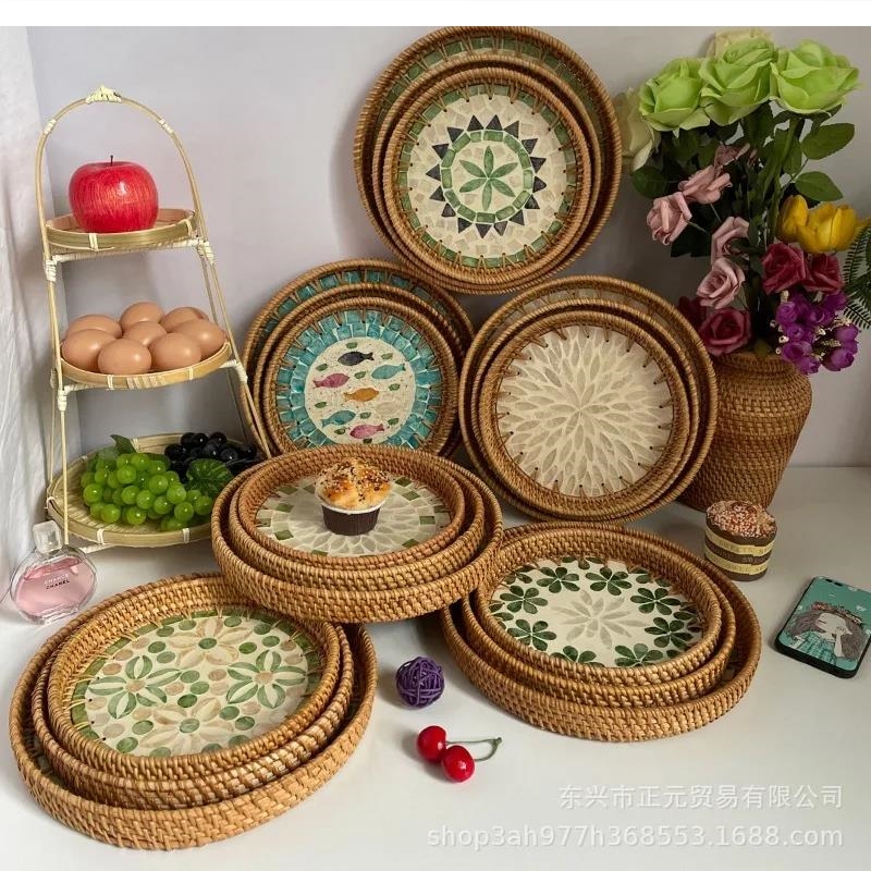 Food Snacks In Japan - 22-28 cm Japans geschilderd fruitbak woondecoratie