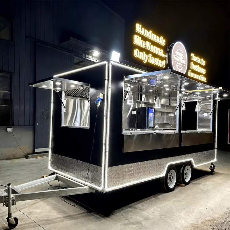 Food Snacks Catering - Mobiele catering foodtrailer, draagbare commerciële foodtruck,