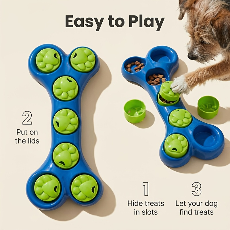 Food Snacks Game - Honden slow feeder speeltje, botvormige hondenvoerdispenser!