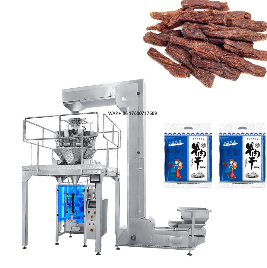 Jerky Beef Pack - Automatische multihead wegen verticale verpakking zak