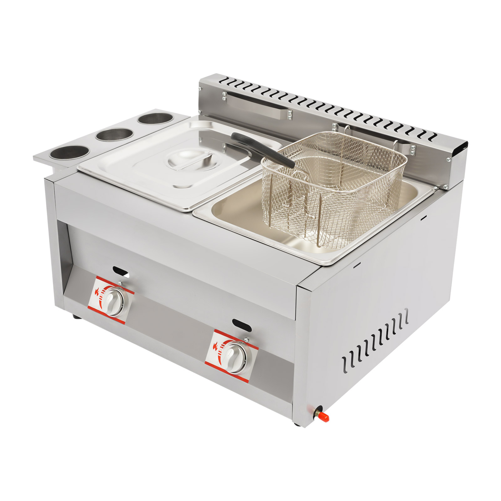 Food Snacks Restaurant - Commerciële friteuse met 2 tanks, 6,34
