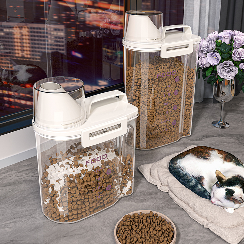 Food Snacks Wholesale - Verzegelde kattenvoeropslagemmer Vacuümconserveringstank voor hondenvoer Vochtbestendige