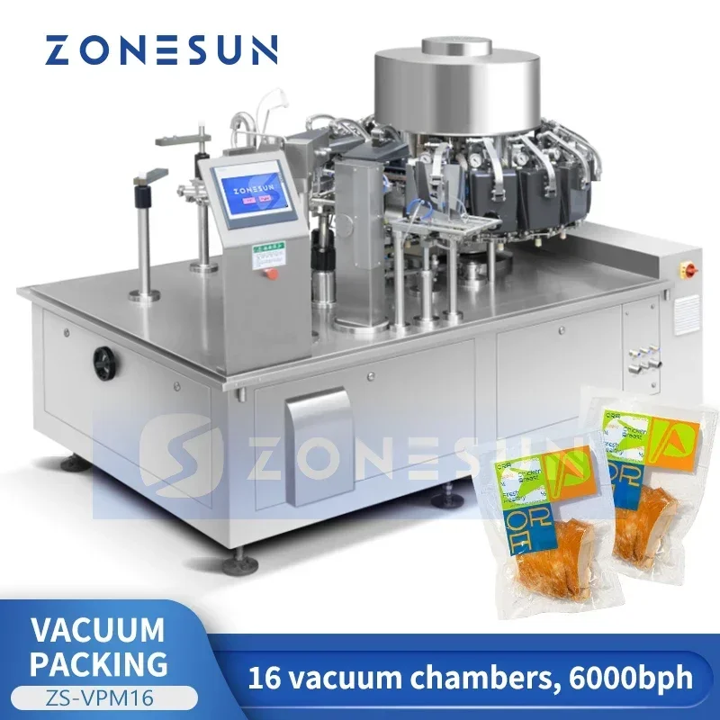 Jerky Beef Pack - ZONESUN Automatische Roterende Vacuümverpakkingsmachine Vacuümzakken Foodsaver