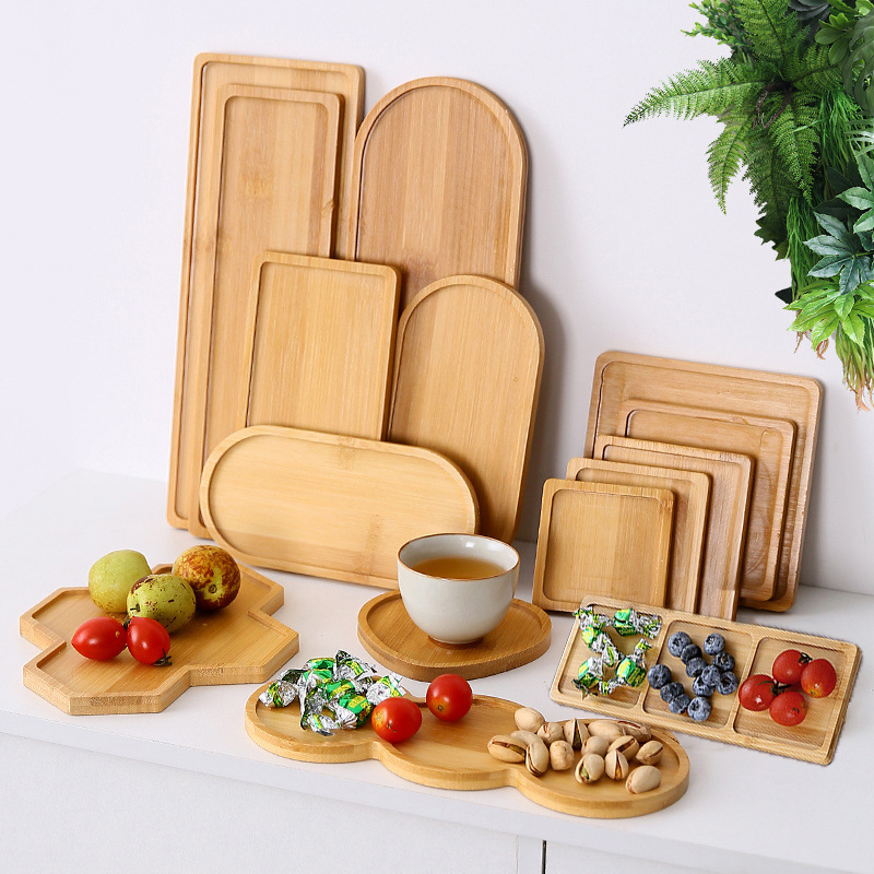 Food Snacks In Japan - Servies Massief Houten Dienblad Thee Koffiemok