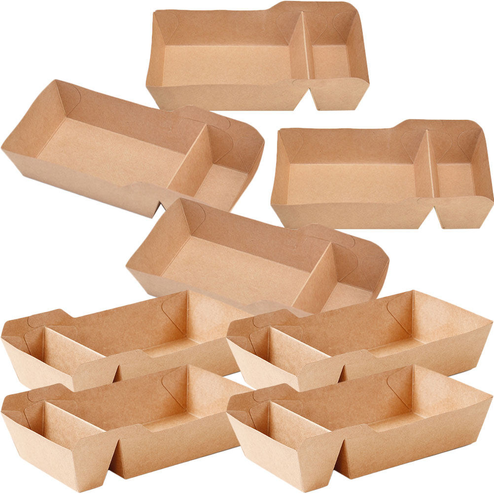Food Snacks Candy - 50 stuks papieren snackdozen, blanco oppervlak,