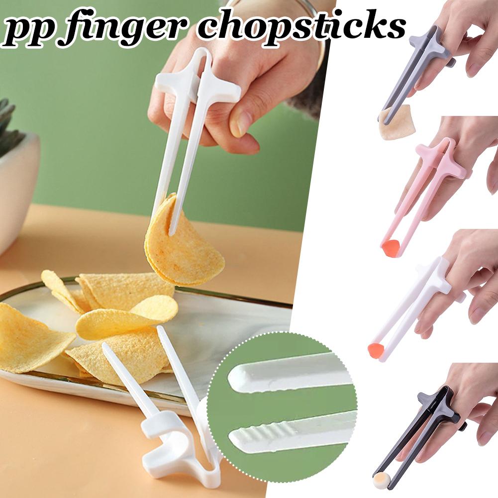 Food Snacks Game - Vinger-eetstokjes Lazy Snack Clip Ring Draagbare