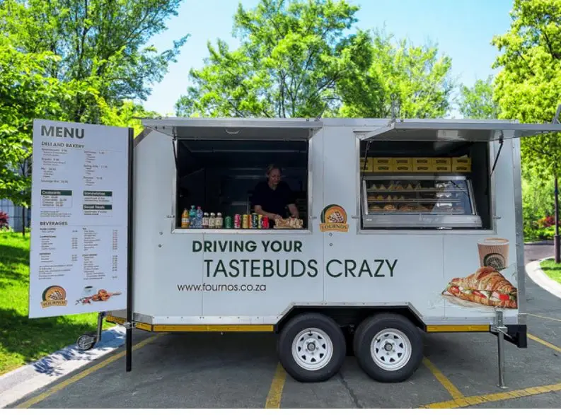 Food Truck With Snacks - Kleine mobiele elektrische snackmachines Fast Food