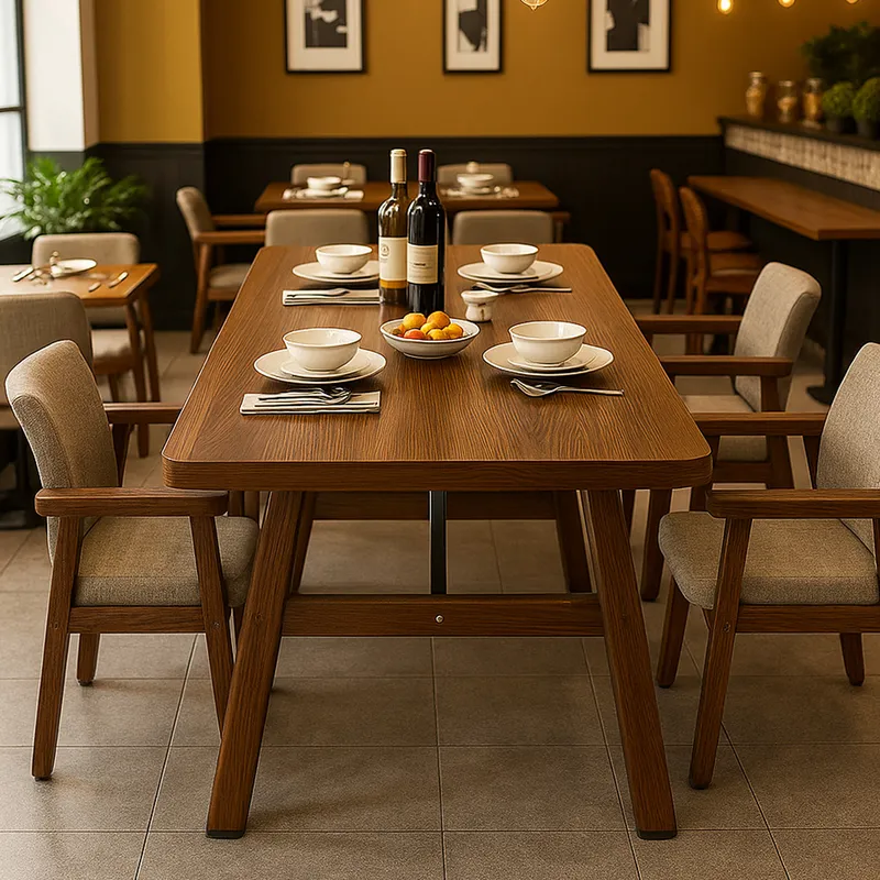 Food Snacks Restaurant - Fastfoodrestaurant tafels en stoelen, commerciële snackbar