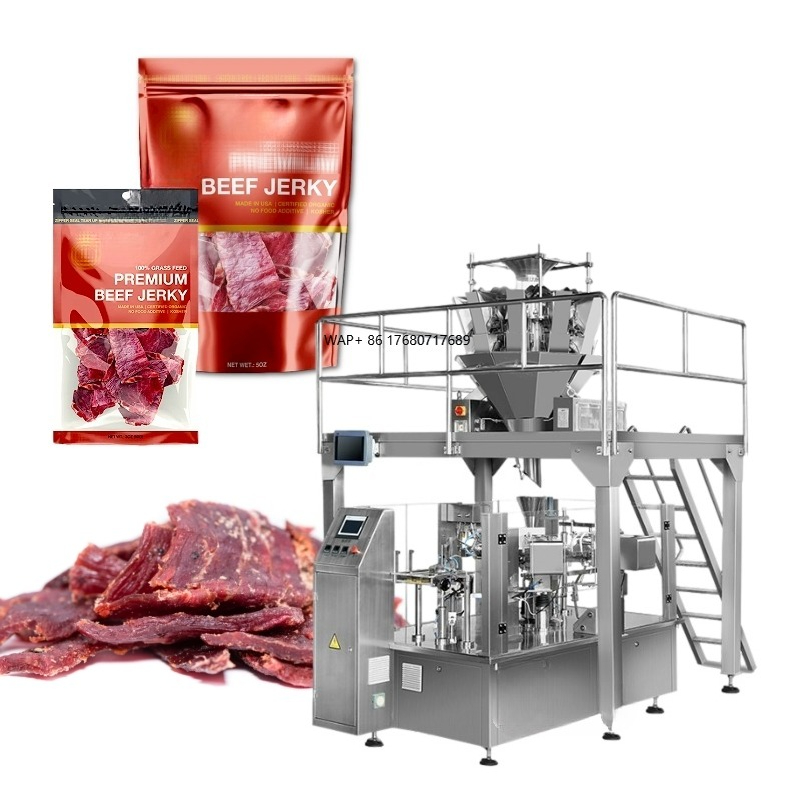 Jerky Beef Pack - Automatische staande zak met ritszak Beef