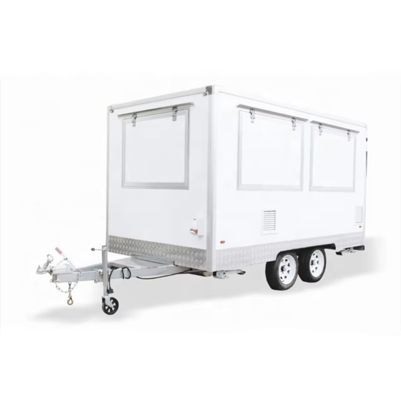 Food Truck With Snacks - Professionele fabrieksgemaakte mobiele fastfoodtrailer, streetfoodkar, mobiele