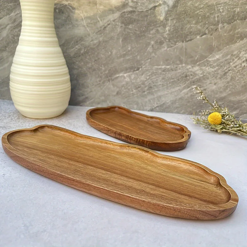 Food Snacks Candy - Japanse stijl houten thee koffie dienblad