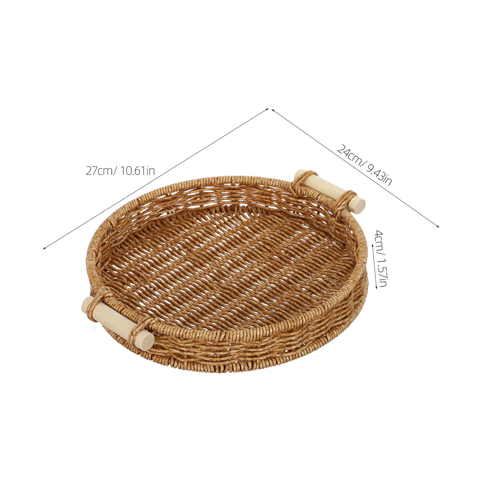 Imitatie Rotan Broodmand Ronde - Food Snacks Drinks recensie en prijs