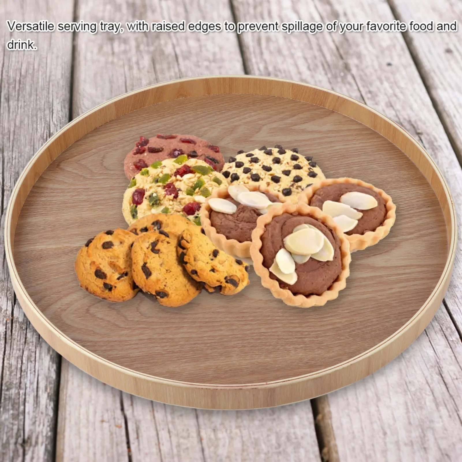 Ronde Vorm Massief Hout Thee K - Food Snacks Restaurant recensie en prijs