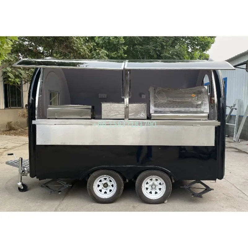 Kleine foodtrucktrailer zwart, - Food Snacks That Are Black recensie en prijs