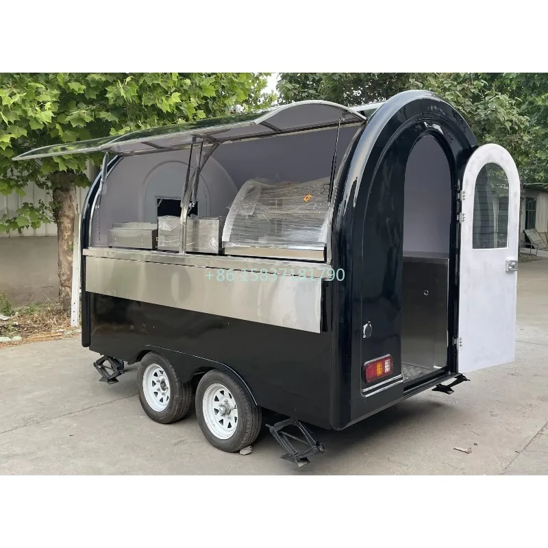 Kleine foodtrucktrailer zwart, - Food Snacks That Are Black recensie en prijs