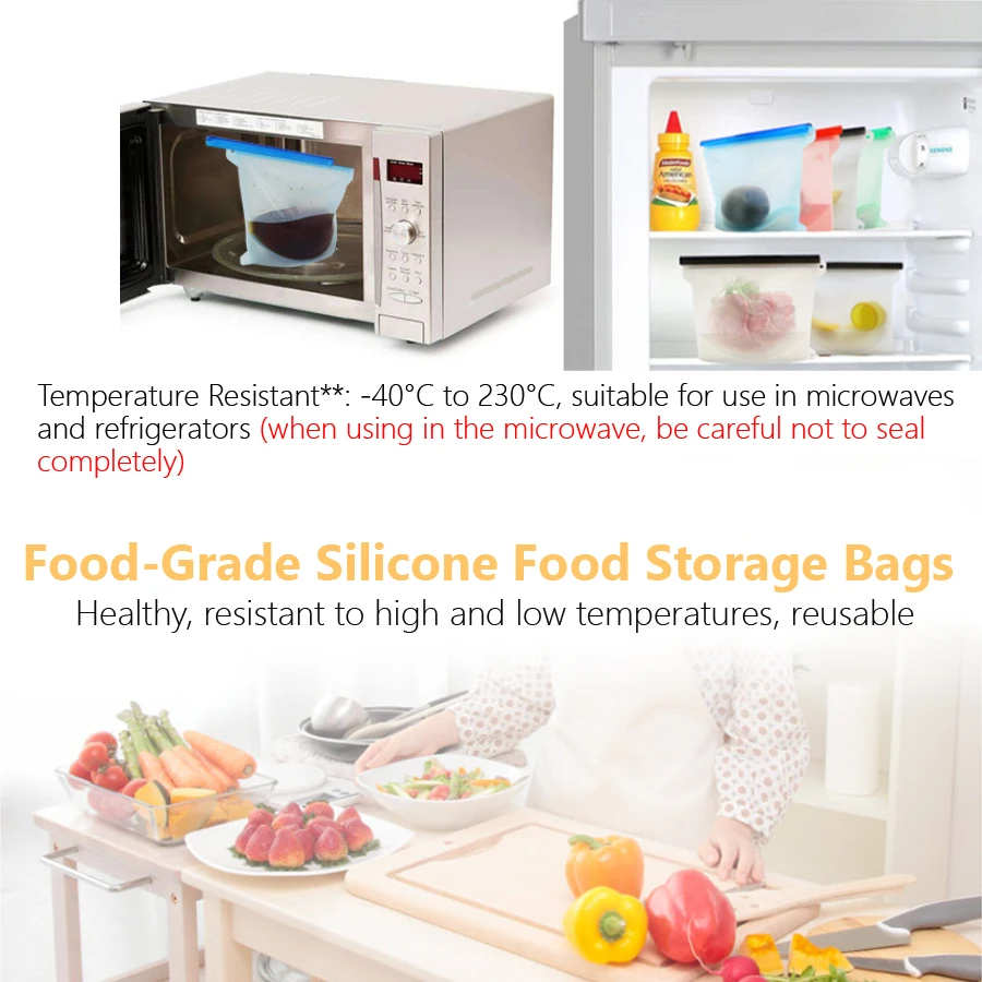 1000ml herbruikbare siliconen  - Food Snacks Wholesale recensie en prijs