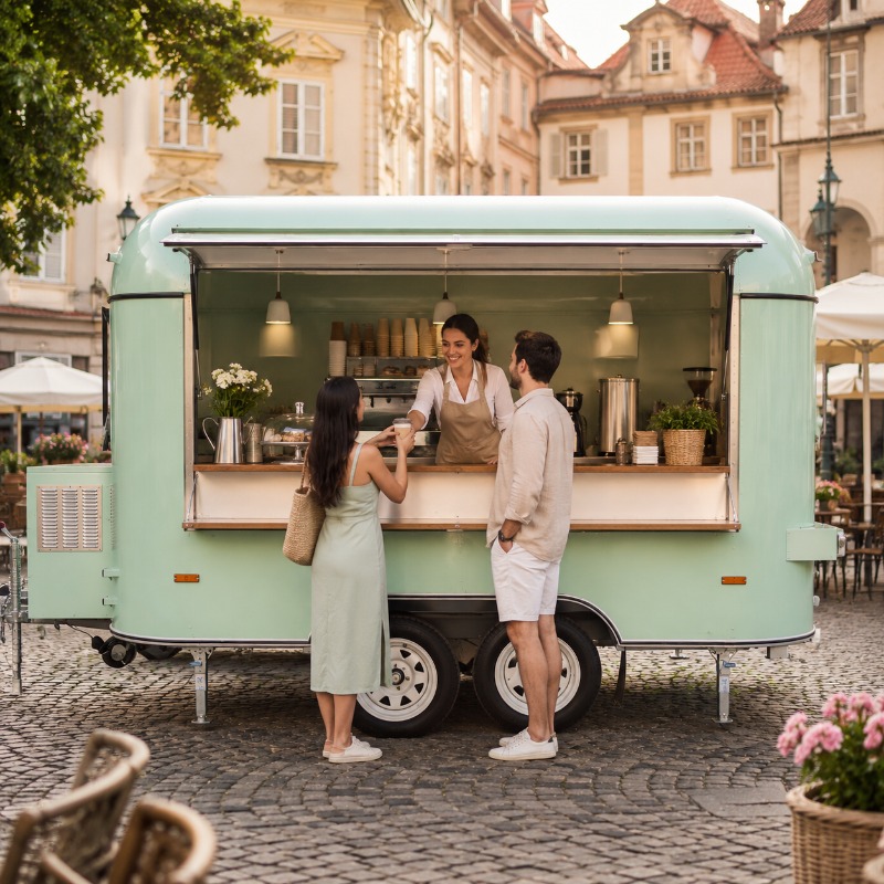 Foodtruck, straatcatering, op  - Food Truck With Snacks recensie en prijs