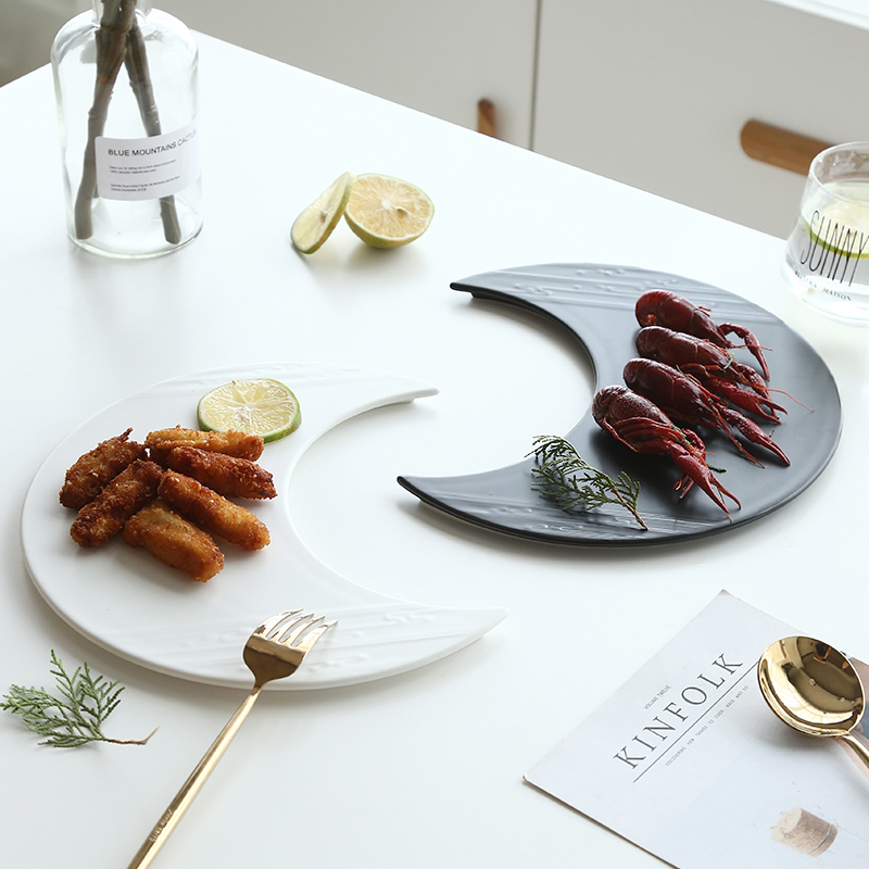 Creatieve Crescent Keramische  - Food Snacks That Are Black recensie en prijs