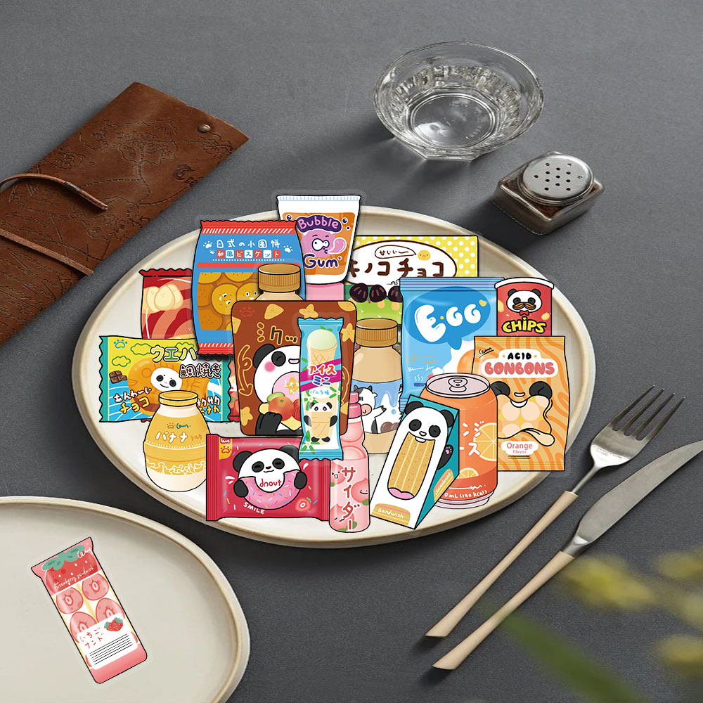50 stuks voedselstickers voor  - Food Snacks Wholesale recensie en prijs